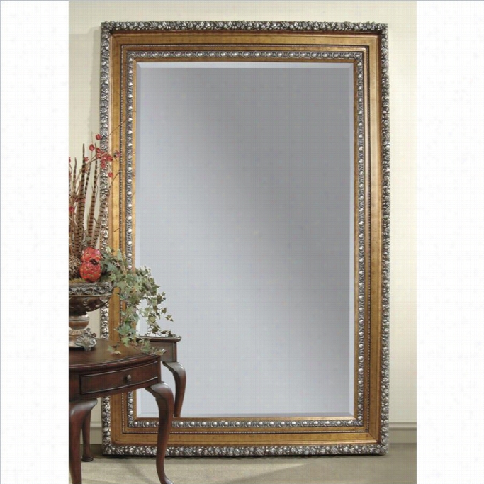 Bassett Mirror Amadeu Leaner Mirror In Gold Leaf