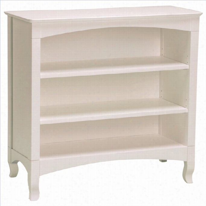 Bolton Furniture Emma Low Bookcase In White