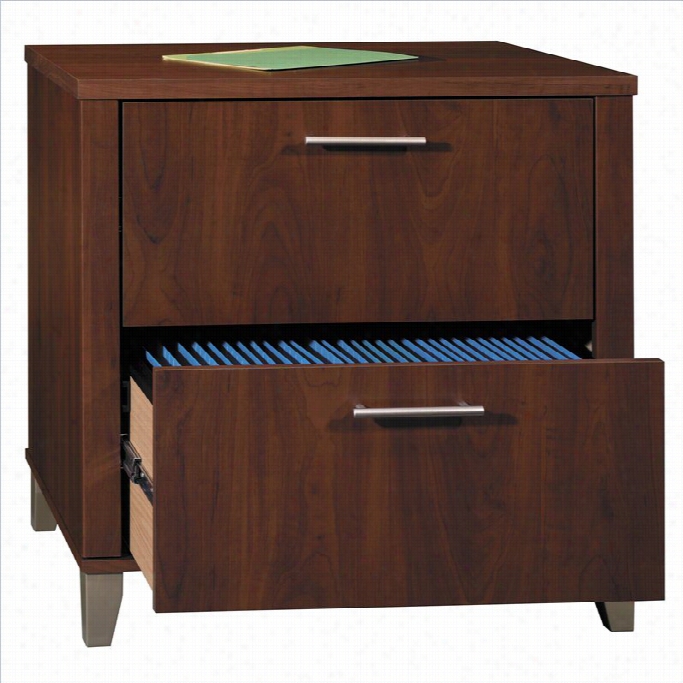 Bush Somerset 2 Drawer Lateral File Cabinet In Hansen Cherry