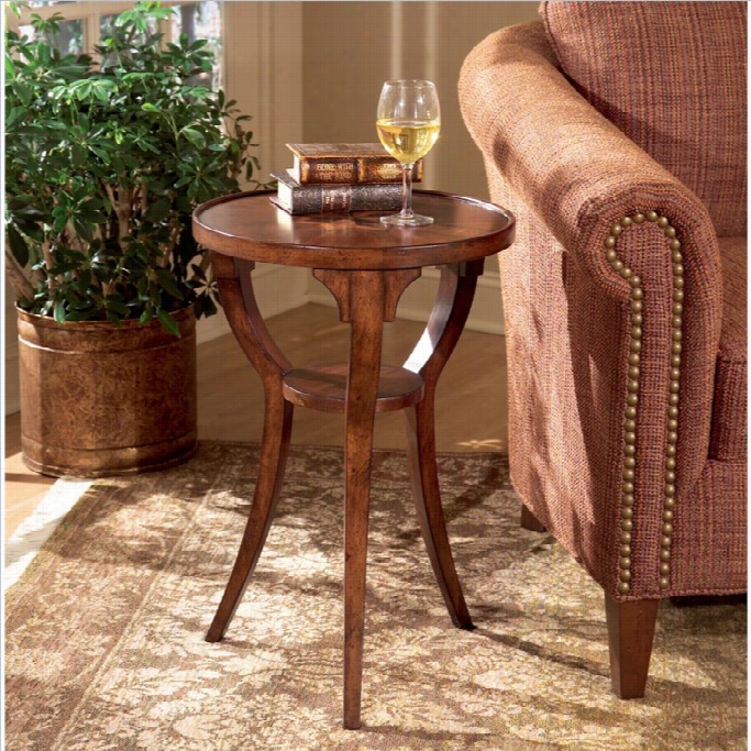 Butler Specialty Round Accent Table In Plantation Cherry Finish