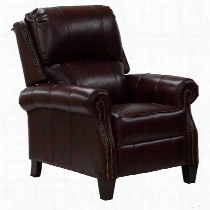 Catnapper Cambridge Leather Reclining Chair In Coffee