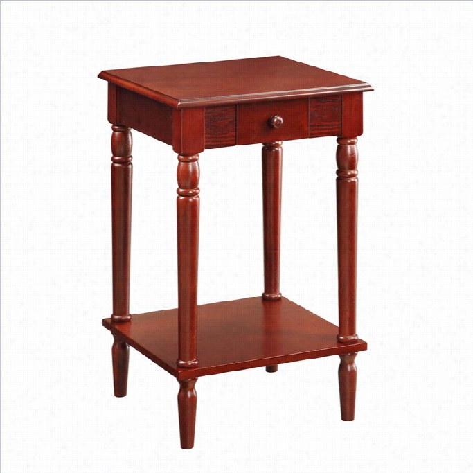 Convenience C Oncept Sfrench Country End Table - Dark Cherry