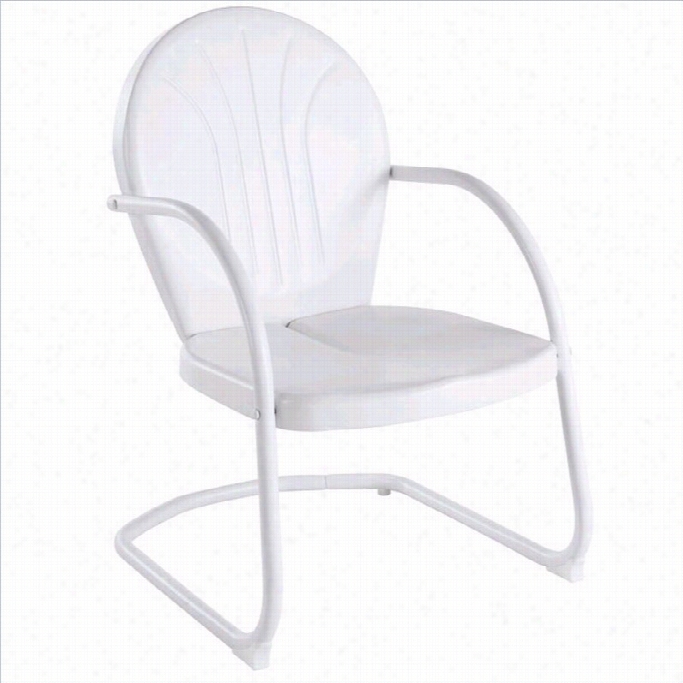 Crosley Griffith Metal Chair In White