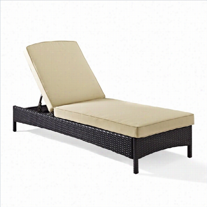 Crosley Palm Harbor Outdoor Wicier Chaise Lounge
