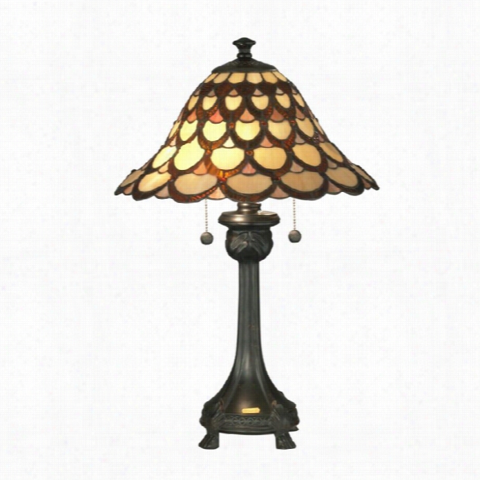 Dale Tiffany Peacock Table Lamp