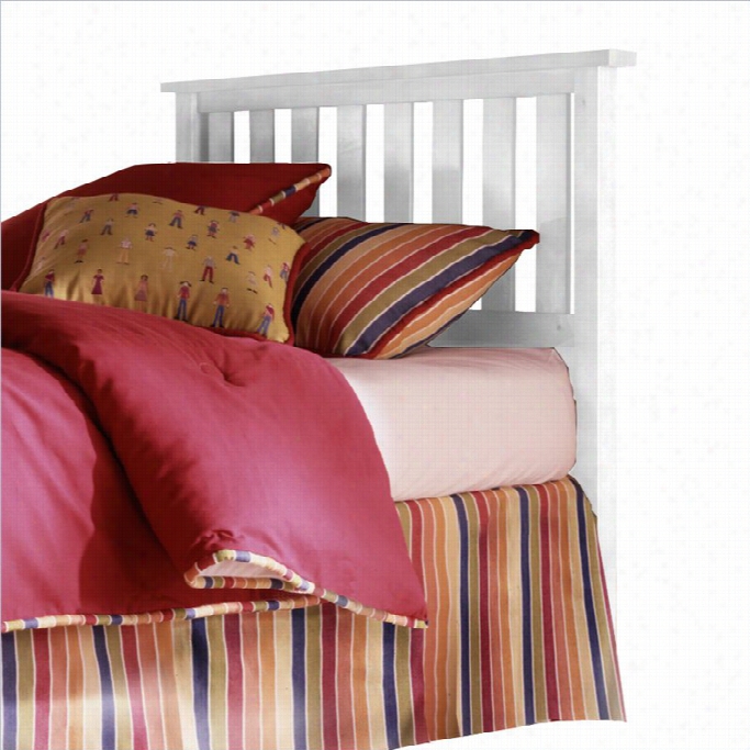 Fashion Em~ Belmont Slat Headboard In White-twin