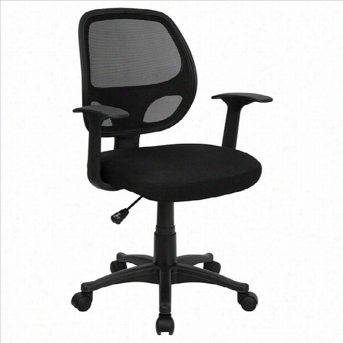 Flash Furniture Mid-back Mesh Comluter  Office Chair In Black