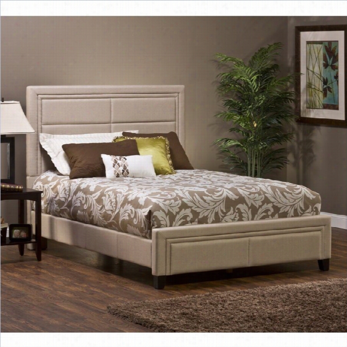 Hillsdale Kiki Bed In Ivory Colored Linen-king