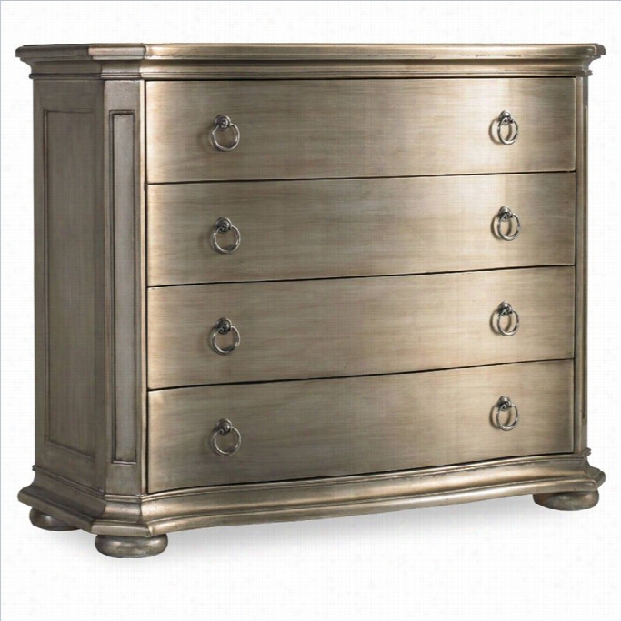 Hooker Furniture 4-drawer Stress  Cb Est In Silver Leaf