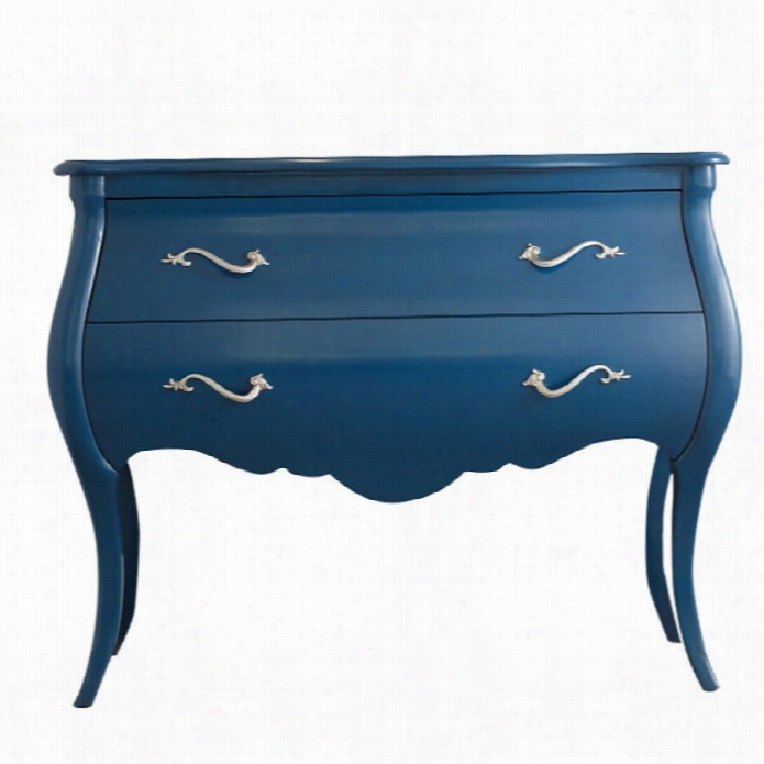 Hooker Fur Niture Melange Regatta Blue Bombe Accent Chest