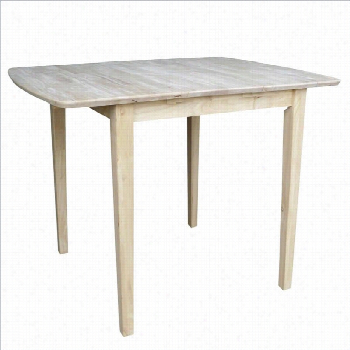 International Concepts Unfinished Square/rectangular Reckoner Elevation Dining Table