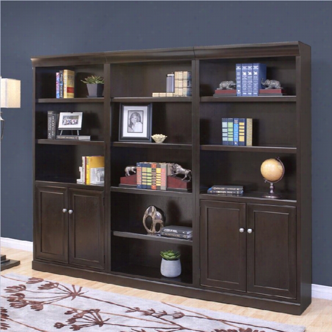 Kathy Ireland Home By Martin Fulton 3 Piece Wall Bookcase Set