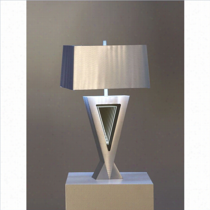 Nova Lghting Vectors Table Lamp In Aluminum