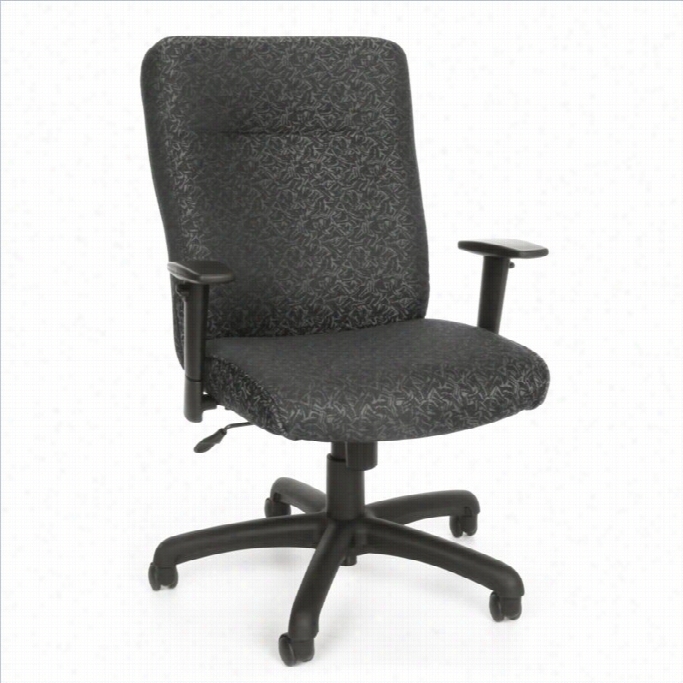 Ofm Exec Conference Office Chair With Adjustable Arms In Gray