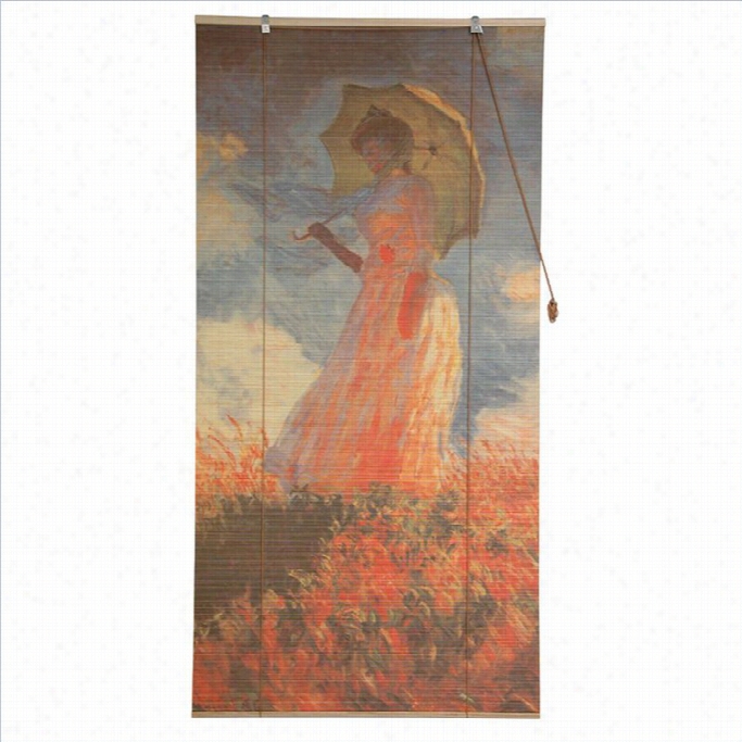 Oriental Furniture Girl With A Par Asol Bamboo Blinds In Multicolor -24