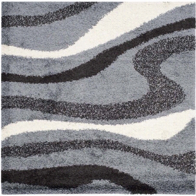 Safavieh Art Shag Grey Shag Rug - Squar E 5'