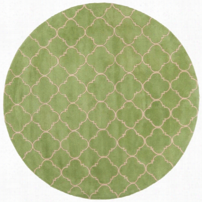 Safavieh Chatham Green Contemporary Rug - Round 4'