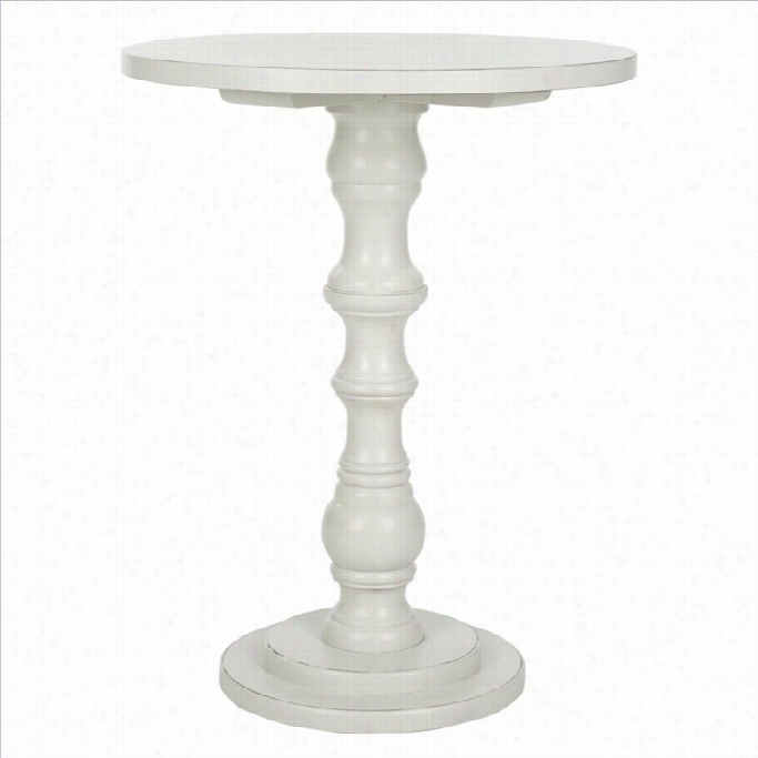 Safavieh Greta Poplar Wood Accent Table In Off White