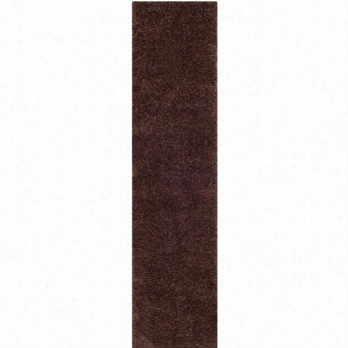 Safavieh Milan Shag Brown Shag Rug - Runner 2'  X8'