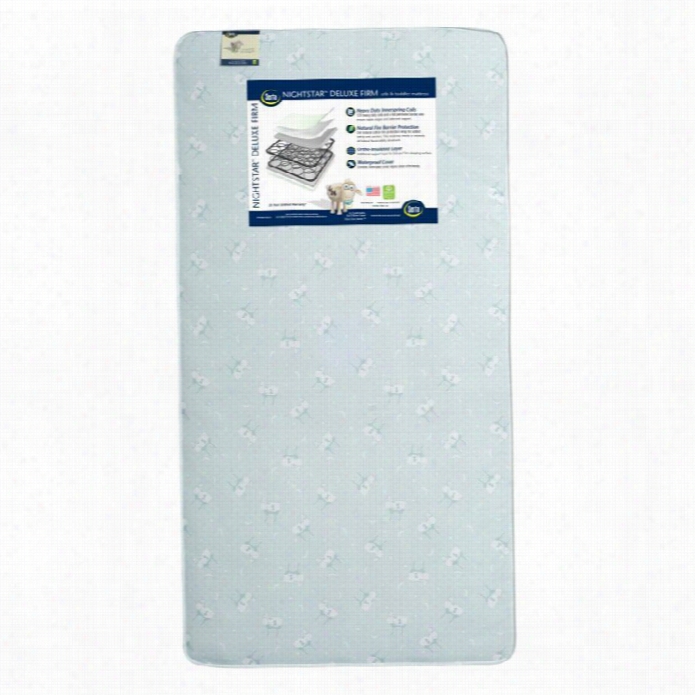 Serta Nightstar Deluxe Firm Crib Mattress In Aqua