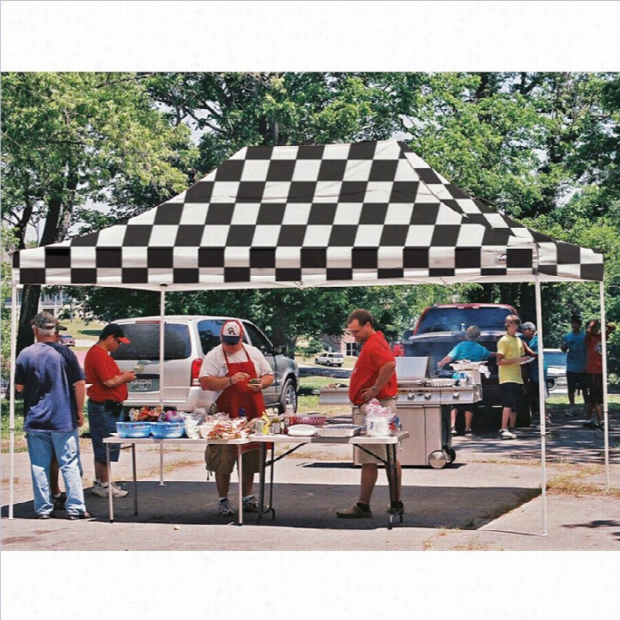 Shelterlogic 10'x15' Pro Pop-up Canopy Straight Leg In Checkr