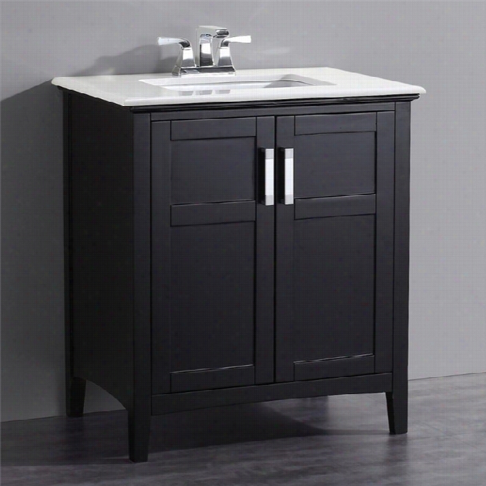 Simpli Homme Wi Nston 30 Bath Vanity In Black