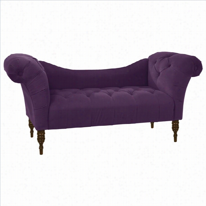 Skyline Furniture Tfted Chaise Lounge In Aubergine