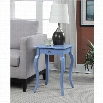 Convenience Concepts French Provence End Table with Drawer in Blue