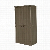 South Shore Morgan 4 Door Wood Storage Cabinet in Gray Maple
