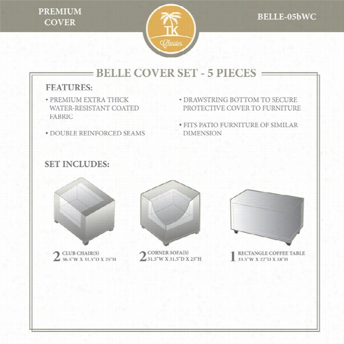 Tkc Belle 5 Piece  Winter Cover Set In Beige