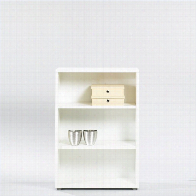 Tvilum Structure 45 Tall Wide Bookcase In White