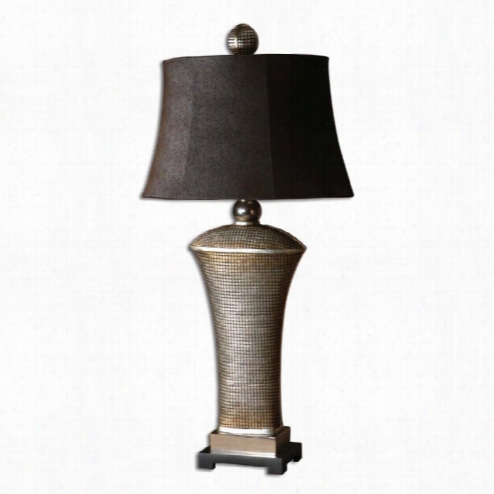 Uttermost Afton Table Lamp In Antique Silver Chapmagnee Leaf