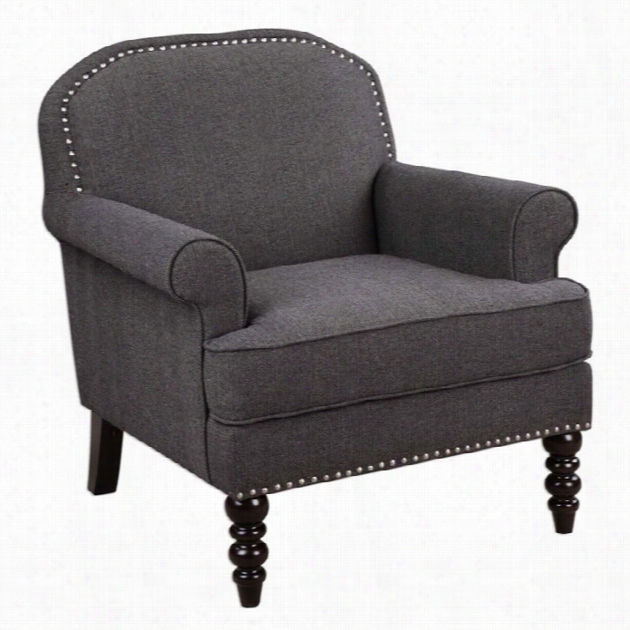 Uttrmost Alroy Charcoal Gray Armchair