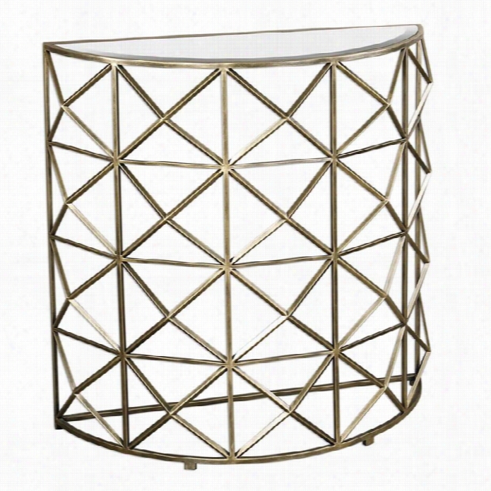 Uttermost Yuliaa Gold Console Table