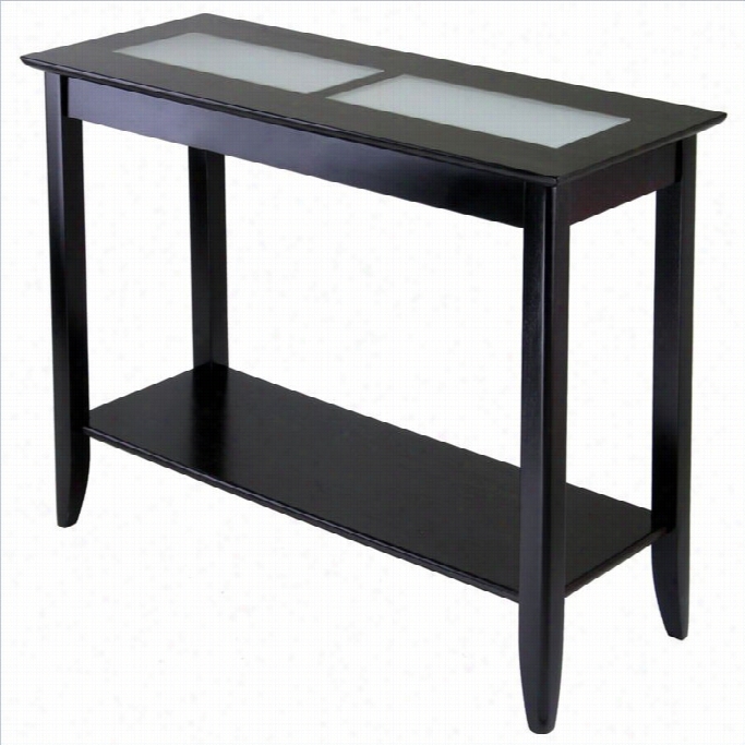 Winsome Syrah Solid Wood Console Table In Espresso