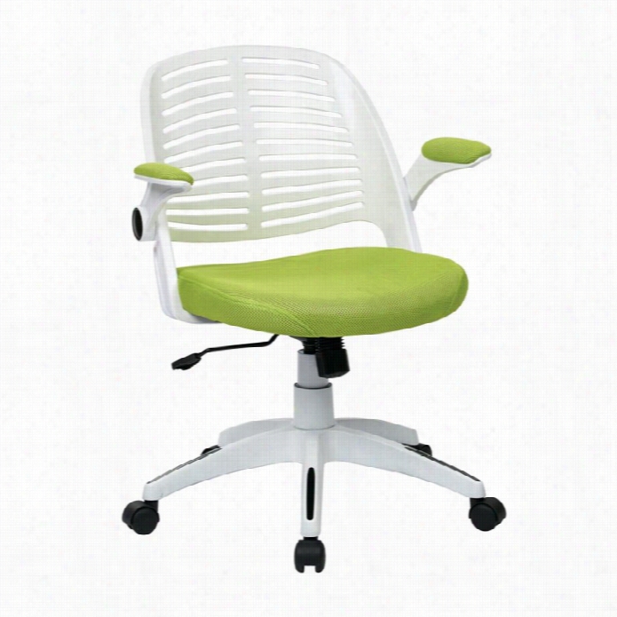 Avenue Six Tyler Green Office Chair With Frame In White