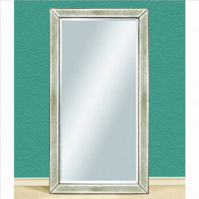Bassett Mriror Beaded Leaner Antique Mirror