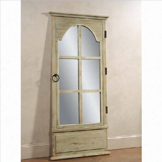 Bassett Mirror French Door Leaner Reflector In Tarragon