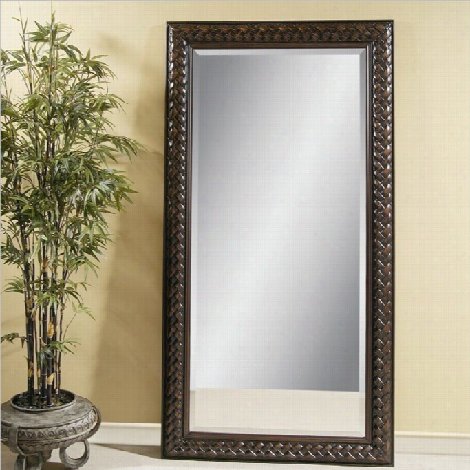 Bassett Mirror Newcombe Leaner Mirror In Fruitwood