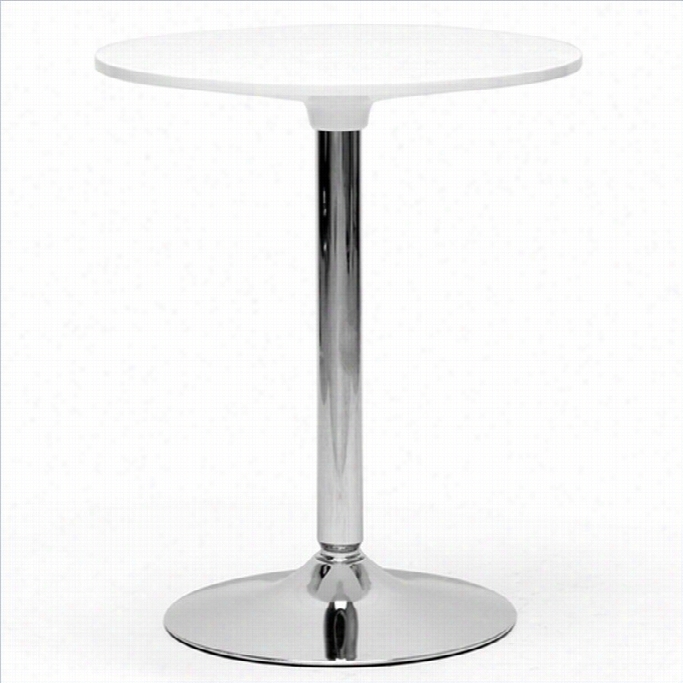 Baxton Studio Ji Bistro Dining Table In White