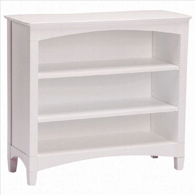 Bolton Furniture Essex Low Kdis Bookkcase In White