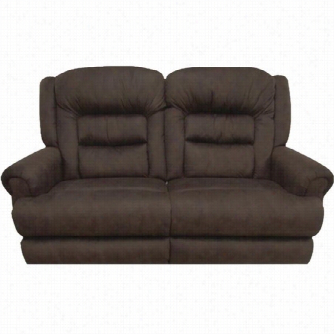 Catnapper Atlas Extra Tall Reclining Fa Bric Sofa Iin Sable