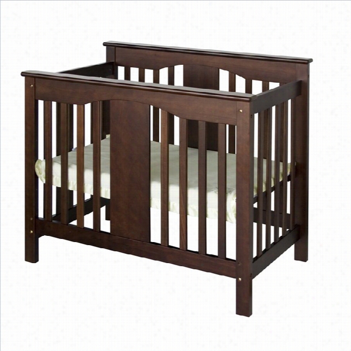 Davinci Annabelle Mini 2-in-1 Conevrtible Wood Baby Crib In Espresso