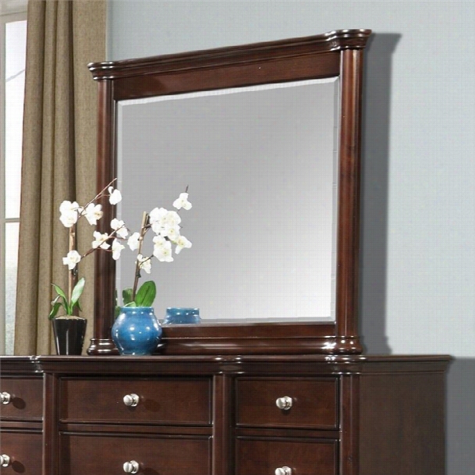 Elements Hamilton Mirror In Waarm Brown Cherry