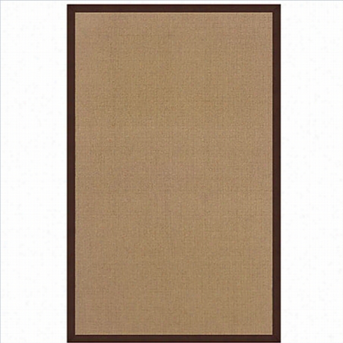 Linon Rug S Athena Cotton Area Rug In Cork And Brown-4' X 6'