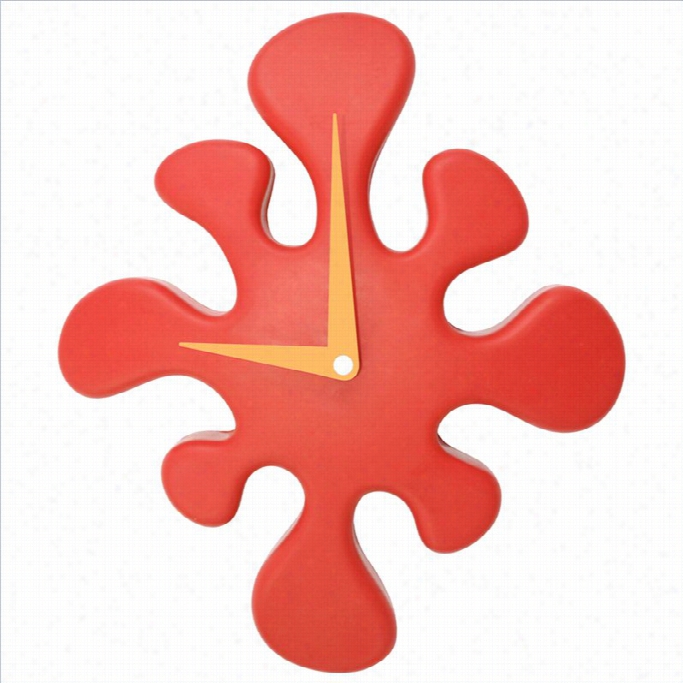 Lumiource Mini Splat Clock In Red