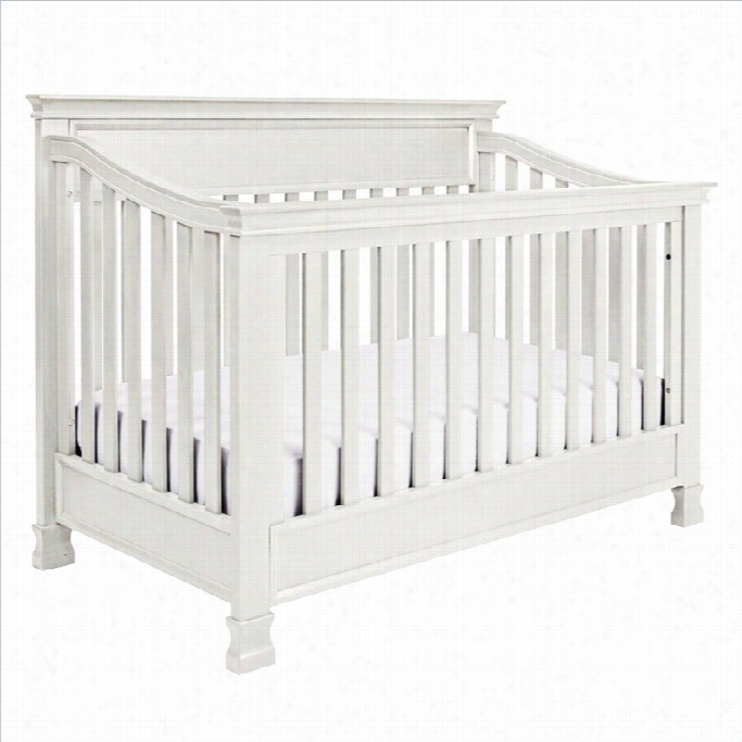 Million Dollar Baby Classic Foothill 4-in- 1 Convertible Crib With Toddler Rail Indove White