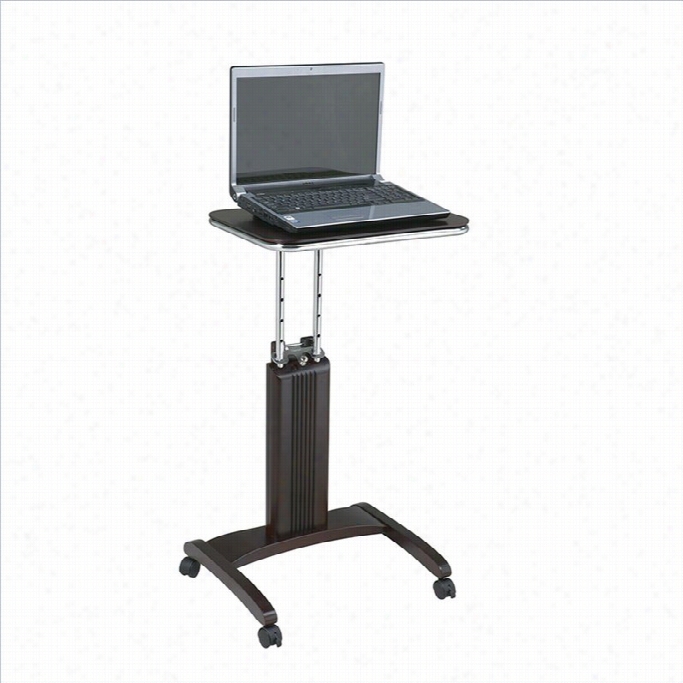 Office Star Precision Adjustable Laptop Stand In Espress