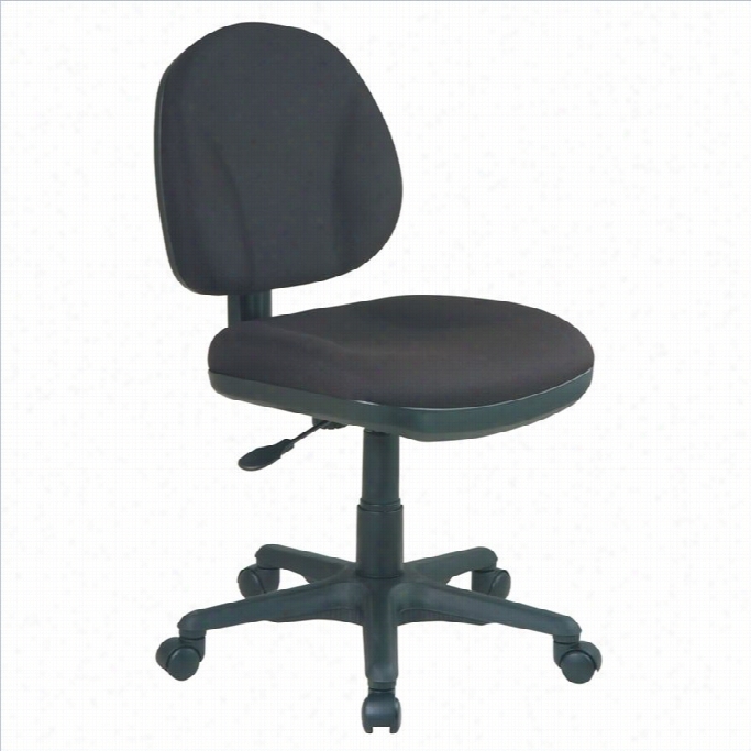 Office Star Sculptured Tsk Office Chair Without Arms In Black