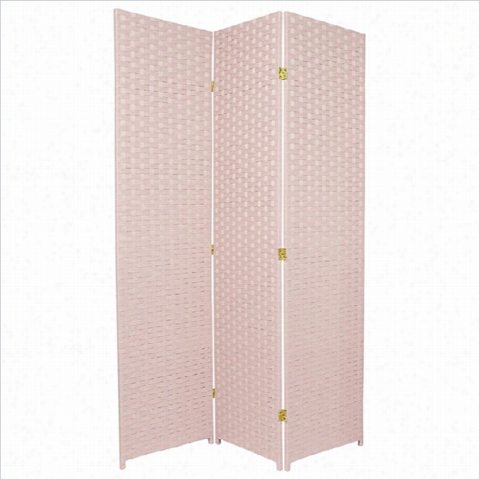 Eastern Furnityre 6 ' Tall Room Divider In Light Pink